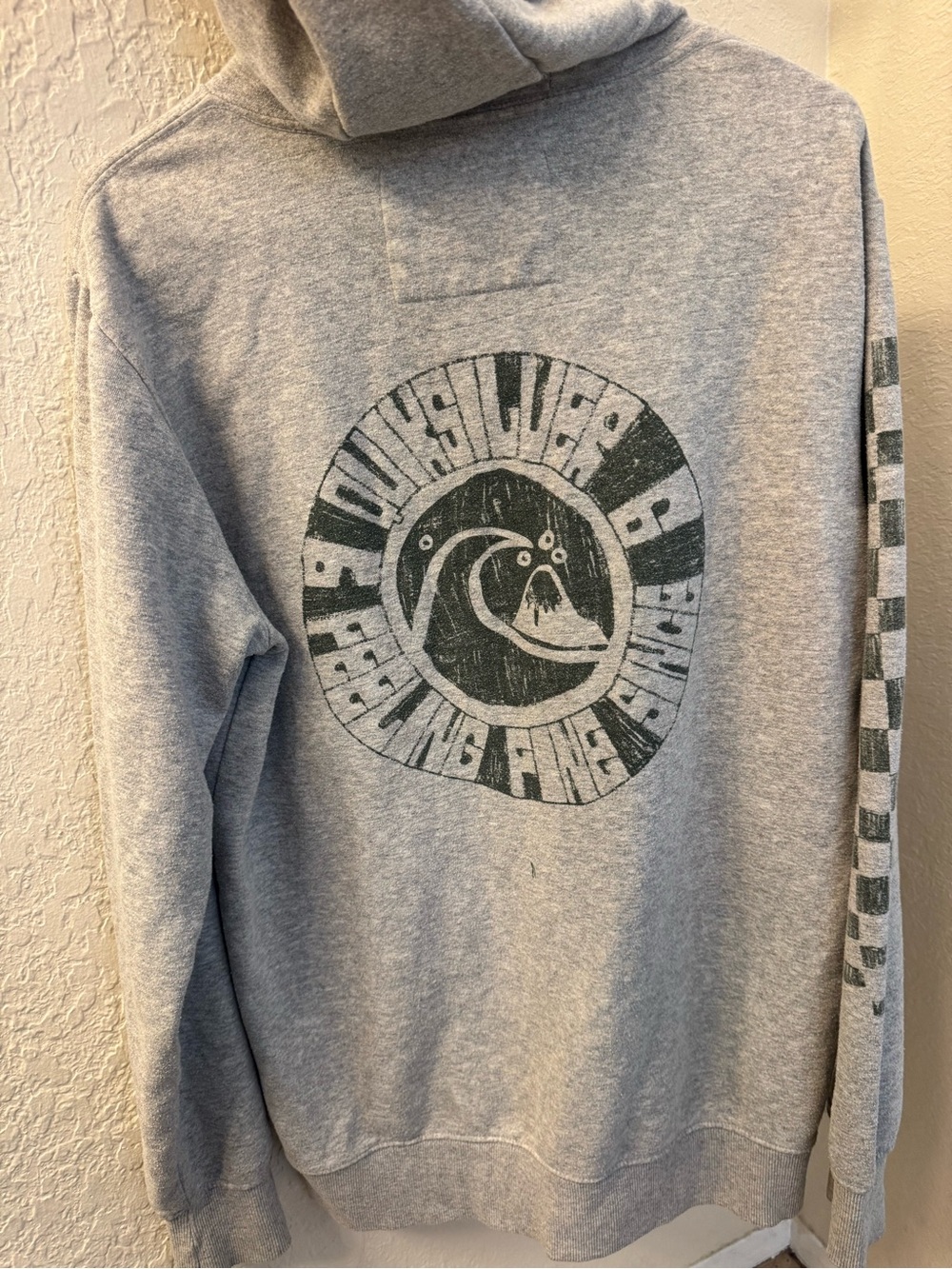 Quiksilver Heather Gray Men's Sweater Hoodie